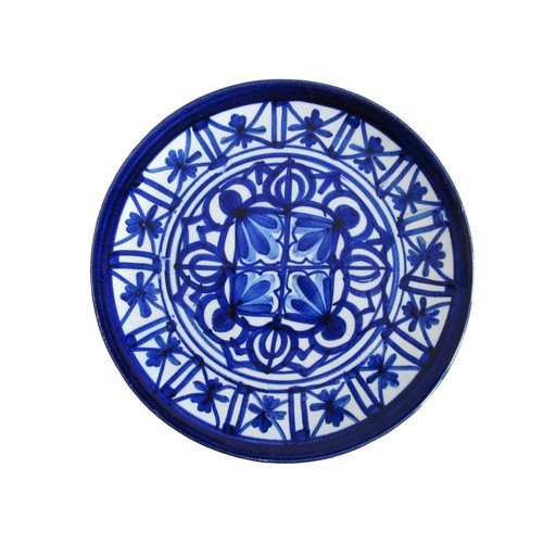 Manises Spanish Pottery Decorative Wall Plate Signed Juan Tarin