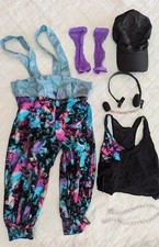 Revolution Dancewear hip-hop jazz MC medium child purple blue Pop Star DJ ballet