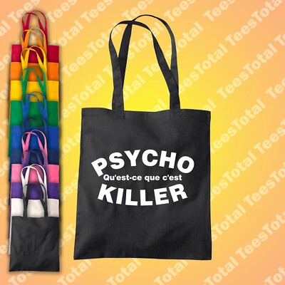 Psycho Killer Qu'est-ce que c'est Tote Bag | Talking Heads | David Byrne