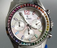 Festina * Damen Armbanduhr * Boyfriend Rainbow * Chronograph * F20606/2 * Quarz