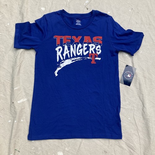 Texas Rangers Baseball MLB Official Girls LARGE 14/16 Blue T-Shirt - Picture 3 of 5