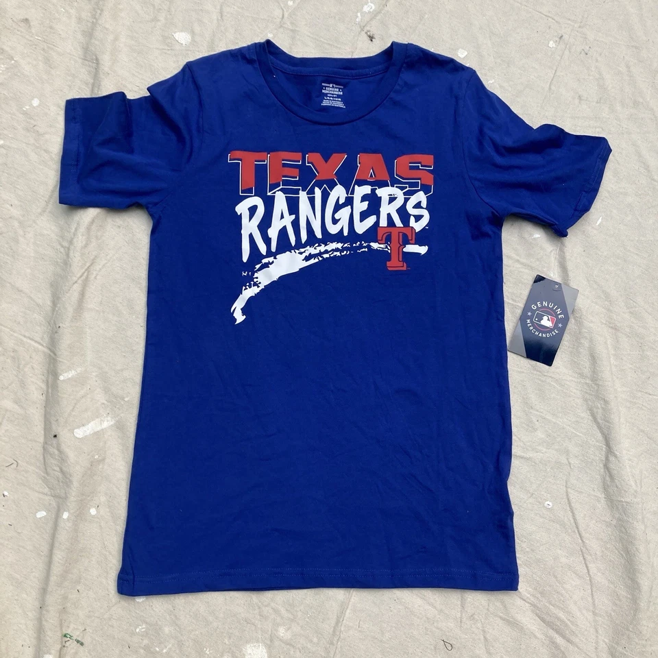 Camiseta Azul Texas Rangers Béisbol MLB Oficial Niñas GRANDE 14/16 Foto 3 de 4