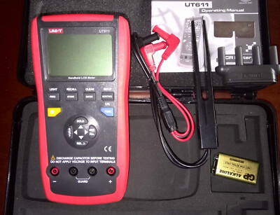 Handheld LCR Meter 10KHz Cap. Ohm Induct. L C R DCR Q D Theta ESR Tester UT611 #