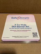 Safe N' Simple - X-Tra Wide Skin Barrier Arc - Contains 30 2" Arcs SNS21130 NIP
