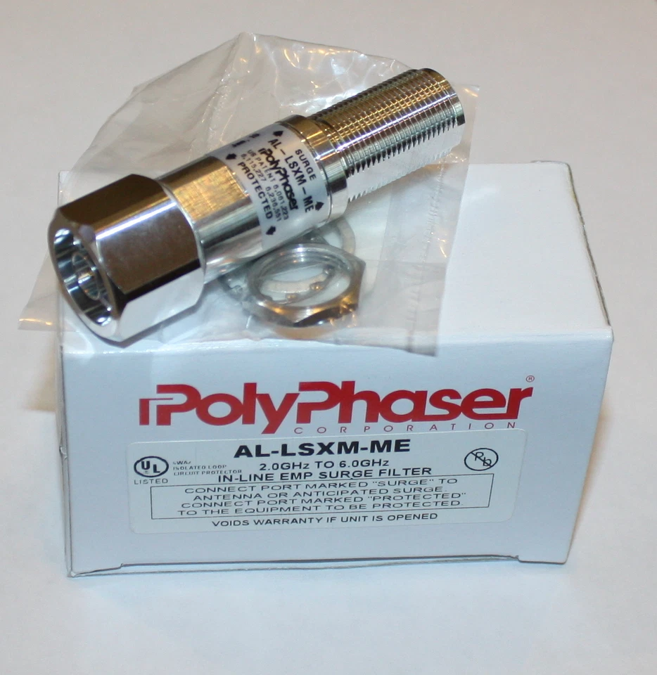 PolyPhaser Surge Suppresor Antenna AL-LSXM-ME 2.0-6.0 GHz NIB