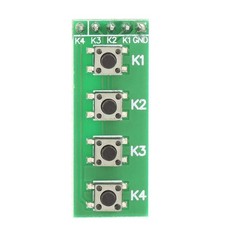 4 Key Push Button Switch Module, Keyboard Board, DIY KIT, Arduino, ESP32