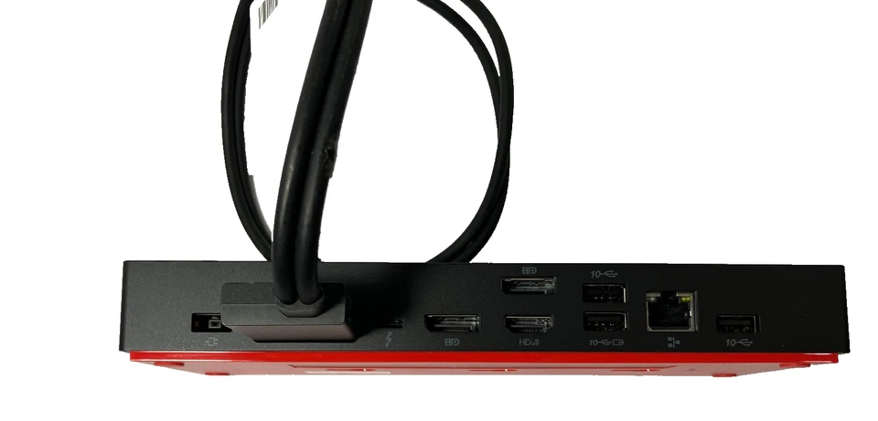 Estación de trabajo Lenovo ThinkPad Thunderbolt 4 DK2131 4k/8k estación de acoplamiento tipo 40B0 Foto 3 de 4