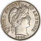 1901-P Barber Dime — photo from another recent sale
