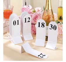 50 Table Numbers 1-50 Acrylic Double Sided Restaurant, Party, Wedding