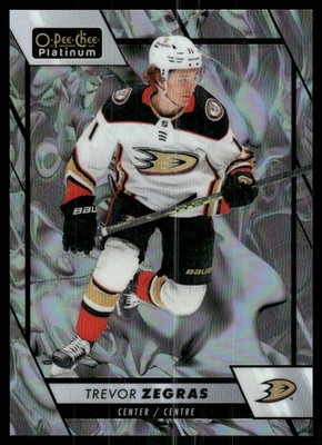 2023-24 O-Pee-Chee Platinum Liquid Metal #4 Trevor Zegras /399 - HKY