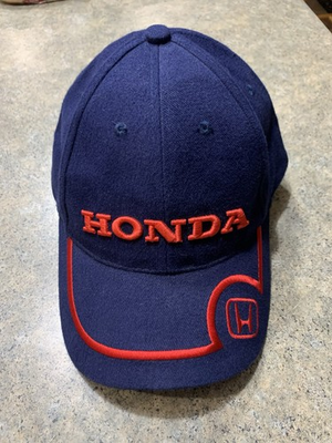 #ad #ad VINTAGE Honda Racing Navy Red 3D Embroidered Team Cap Hat Rare Design $14.99