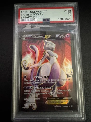 Fa/Mewtwo Ex Breakthrough - 158 NM PSA 5