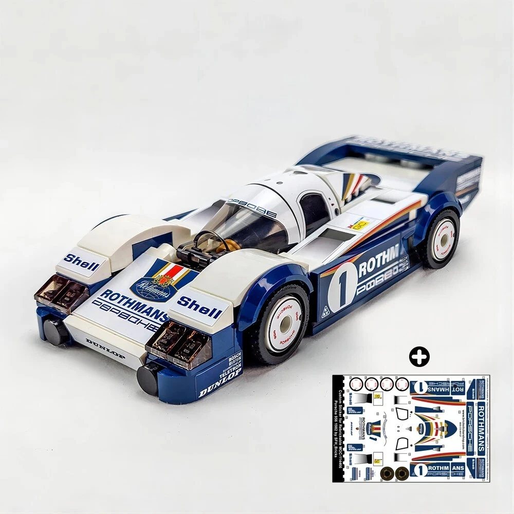 MOC LEGO Car- Porsche 956 1982 Year Le Mans Building Block
