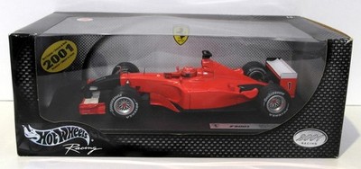 Hot Wheels 1/18 Scale 50202BN Schumacher Ferrari F2001 Black Nose