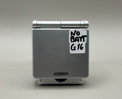 Nintendo Game Boy Advance SP - Silver (G16) READ DESCRIPTION