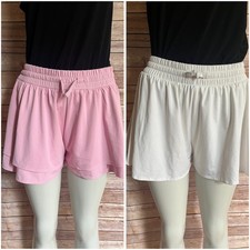Abercrombie kids shorts bundle lot of 2 pink white size 17 / 18