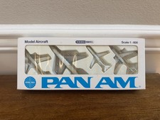 VINTAGE SCHABAK 910/7 PAN AM 1:600 MODEL AIRCRAFT 4-PACK SET DIE-CAST GERMANY