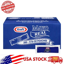 Kraft Real Mayonnaise Single Serve Packets 200 Ct  Bulk Condiment Packs