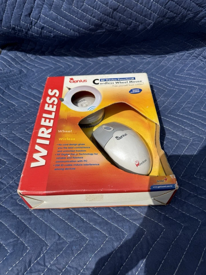 Vintage Computer Mouse Sealed Wireless Transponder Ps/2 Genius - Image 3 of 4