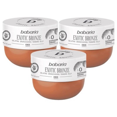 Babaria Exotic Bronze Bräunungsgelee Kokos Intensive Tiefenbräune 300ml x3