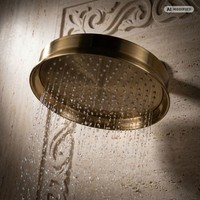 PaulGurkes Kopfbrause Regendusche 20Cm Retro Bronze Nostalgie