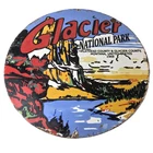 Vintage Glacier National Park Porcelain Sign - Goat Great Northern Sign