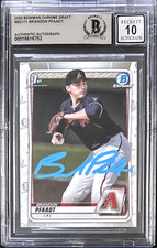 BRANDON PFAADT AUTOGRAPHED 2020 TOPPS CHROME DRAFT CARD #BD171 BECKETT 16616752