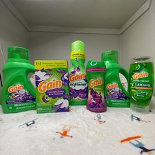  6-8 PIECE Gain Detergent Laundry Bundle   Choose your Scent 