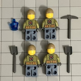 LEGO City Starter Set Volcano Explorer 60120 Minifigure Lot Of 4 D5 18