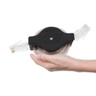Mini 1.5m Netzwerk Internet Ethernet Retractable Cable (Black) Internetkabel