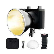 60W Portable LED Video Studio Light 10 Scenes with Bowens Mount, Metal Dual C...