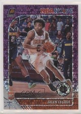 2019-20 Panini NBA Hoops Premium Stock Purple Disco Prizm Jalen Lecque #254 o1h