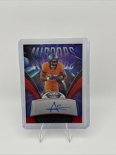 Audric Estime 2025 Panini Certified Mirror Signatures Red Auto #’d /99 Broncos