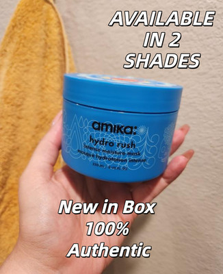 NIB Authentic amika  Hydro Rush Intense Moisture Hair Mask with Hyaluronic Acid
