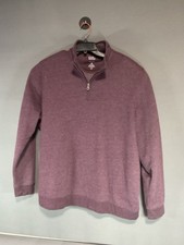 Croft  Barrow MEN'S/ Extra Soft Fleece 1/4 Zip Pullover Sweatshirt/ Maroon/ XXL