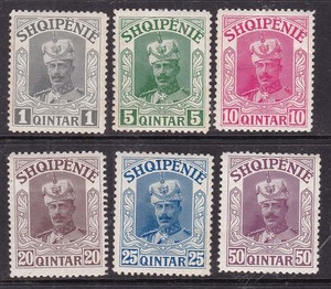 ALBANIA  ^^^  x6   hinged   CLASSICS set( UNISSUED)  hcv@  xdco4380alb80