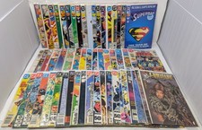 DC Comics 55 Book Lot - Death Of Superman, Shazam, New Teen Titans - Keys!