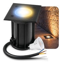 Boqu Bodeneinbauleuchte Eckig Mit Led Lumiflex GU10 6W 3CCT Drei Lichtmodi Spot