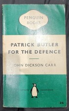 Patrick Butler for The Defence by John Dickson Carr Penguin Paperback 1959