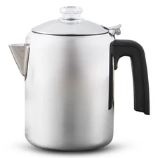 Elite Cuisine EC508 8-Cup Stainless Steel Classic Stovetop Coffee Percolator