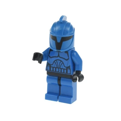 1x Lego Minifigur Star Wars Senate Commando blau Augen groß Helm 8039 sw0244 - Bild 1 von 2