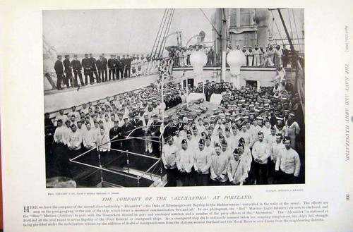 Original alter antiker Druck Marine & Armee Dampflenkgetriebe Alexander Portland