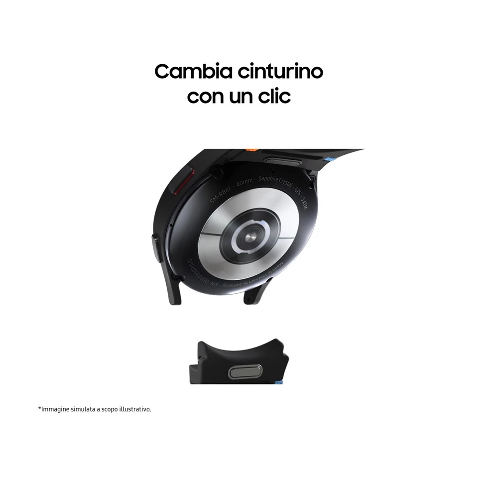 Samsung Galaxy Watch FE 40mm Smartwatch Analisi del Sonno Ghiera Touch Alluminio - Immagine 4 di 4