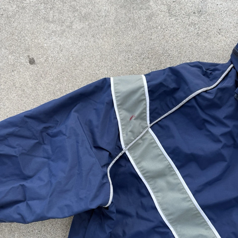 Chaqueta de Colección Fuerza Aérea de los Estados Unidos Skilkraft PTU Talla M Cortavientos Capucha Reflectante Azul Foto 3 de 4
