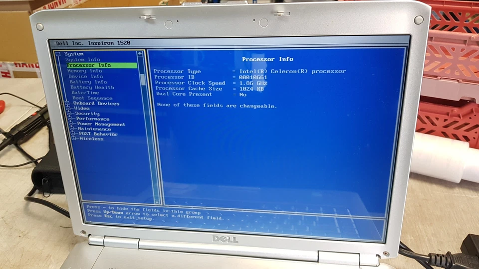 Dell Inspiron 1520 15.4" Laptop Intel Celeron 1GB 80GB, NO OS - Image 2 of 4