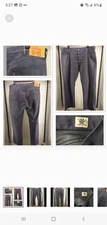 LEVI WHITE OAK CONE GRAY DENIM JEANS 46/33