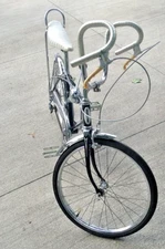 2  Schwinn Hunt Wilde silver glitter Hasndlebar tape & caps Ramshorn Fastback