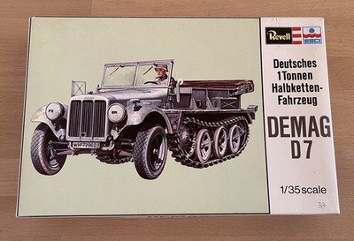 1/35 ESCI Ertl German 1 Ton Half-Track Demag D7 Plastik Modellbausatz LKW Panzer