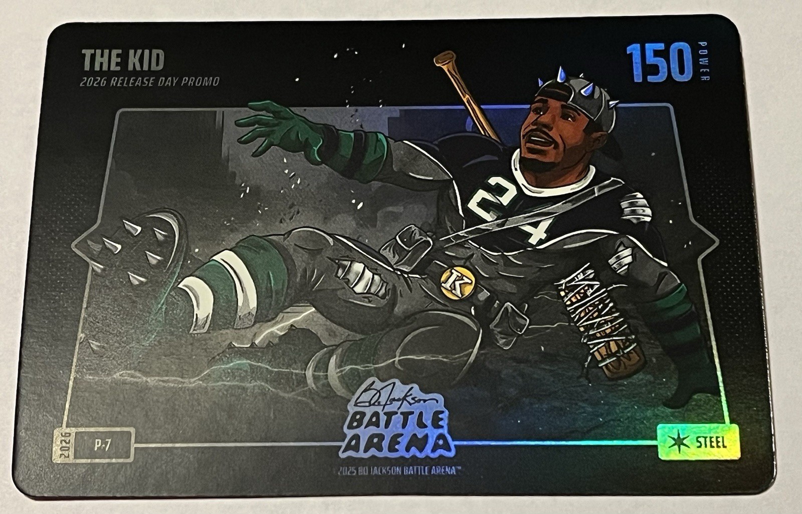 2026 Bo Jackson Battle Arena THE KID Ken Griffey Jr #P-7 Release Day Promo Steel