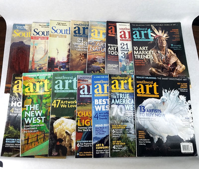 SOUTHWEST ART Magazine: Collector's choice - Fifteen (15) Issues from 2015-2018